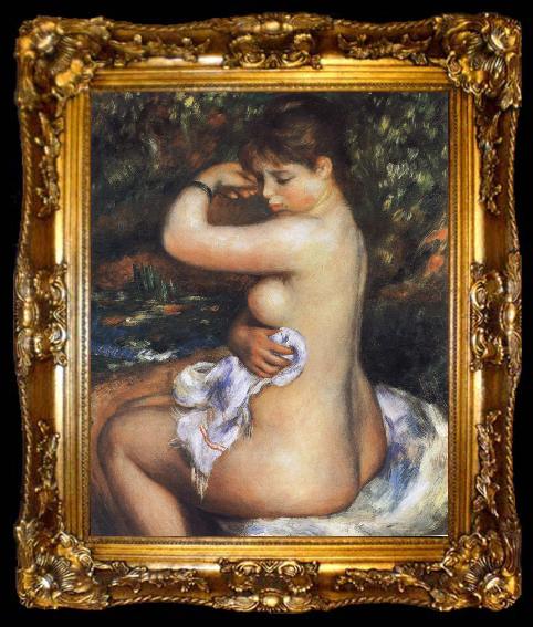 framed  Pierre-Auguste Renoir After the Bath, ta009-2